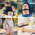 thumbnail image 4 of Yspwyqan Backpack Set for School, Heart Capybara Kids Backpack and Lunch Box Set Girls, 17 Inch Fashion Laptop Bags Fits 14", Double Zipper for Ages 8-15, 4 of 7
