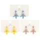 thumbnail image 1 of KAKOWELY 3 pares de pendientes de moda con diseño de flores estéreo, adornos de joyería para las orejas que combinan con todo., 1 of 4