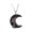 A, variant on Necklaces for Women Men 2026 Fashion Colorful Wire Wrapped Resin Moon Pendant Necklace Jewelry Gift