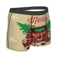 thumbnail image 3 of Naloa Christmas Vintage Red Truck Print Mens Underwear - Boxers for Men, Classic Briefs for Men, 3 of 9