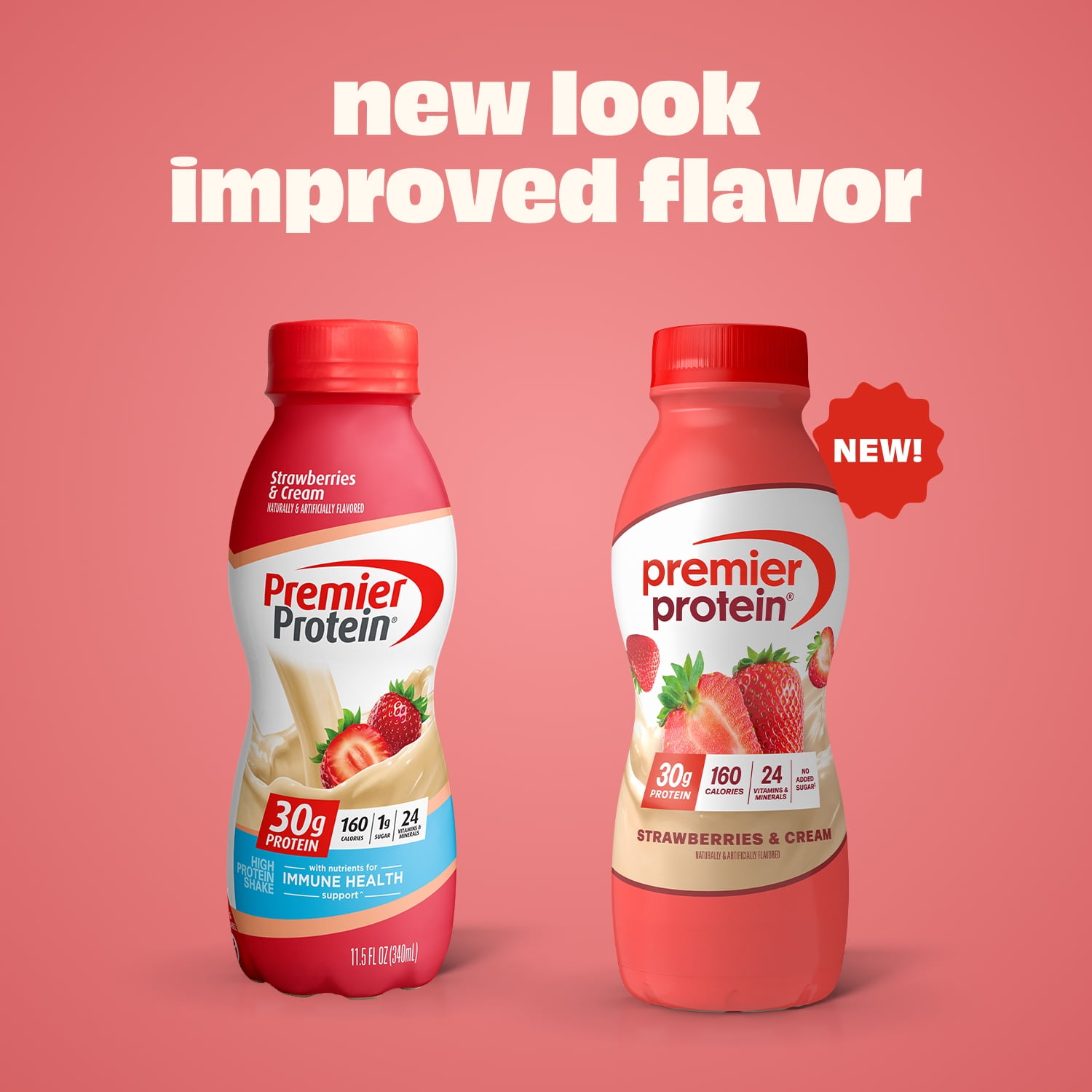 (3 pack) Premier Protein Shake, Strawberries & Cream, 30g Protein, 11.5 fl oz, 12 ct