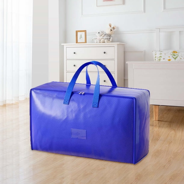 Xihbxyly Bolsa de Almacenamiento Tejida, Organizador Extra Grueso de Gran Capacidad, Protección para Ropa y Edredones, Decoración Elegante para El Hogar, Almacenamiento para Dormitorios de Viaje, Ide