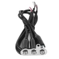 thumbnail image 3 of Motorcycle Handlebar Switch Stainless Steel Waterproof LED Blue Light Control Push Button for 12V Modification Headlight Spotlight Taillight Retrofit, 3 of 7