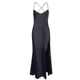 thumbnail image 5 of Jalioing Satin Cami Dress for Women Spaghetti Strap Maxi Dresses Slim Summer Dressy Sundress, 5 of 8