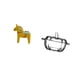 thumbnail image 5 of Figura de escritorio,Estatua tradicional sueca del caballo de Dala,Figura creativa del caballo Dalecarliano,Plato de dulces,Plato de dulces de vidrio con tapa Tarro de dulces decorativo, 5 of 8