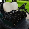 thumbnail image 2 of Golf Cart Seat Covers for 2 Seater, Christmas Black Soft Microfiber Cart Seat Towel Blanket, Winter Snowflakes Xmas Retro Absorbent Breathable Non Slip Bench Seats Protector for Golf Course 51"x31", 2 of 9
