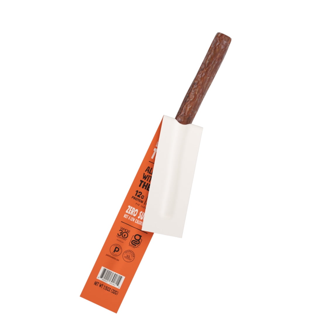 (4 pack) Chomps Antibiotic Free Pepperoni Turkey Stick 1.15oz, Certified Gluten Free and Free From Top 9 Allergens