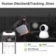 thumbnail image 4 of Lankey Cámara de seguridad interior 360 grados Pan/Tilt WiFi Cámaras para seguridad en el hogar Cámara de interior enchufable para el hogar Cámara de monitor de mascotas para bebés Lankey Monitor de bebé, 4 of 6
