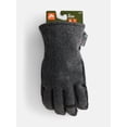 thumbnail image 2 of Ozark Trail Women's Herringbone Ski Gloves, Black, S/M, 2 of 4
