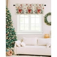 thumbnail image 6 of Christmas Valances for Windows Gingerbread Candy Cane Christmas Kitchen Curtain Valances Rod Pocket Xmas Ball Window Curtain Treatment Topper Curtains Seasonal Valance Christmas Decor, 54x18 Inch, 6 of 6