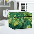 thumbnail image 5 of HELLHERO Sewing Machine Cover Tropical Leaf Jungle Dustproof Front Pocket Polyester Material Daily Uses, 5 of 8