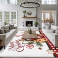 thumbnail image 3 of Large Area Rugs for Living Room Bedroom, Merry Christmas 5'x8' Rug Washable Carpet Runner Indoor Outdoor, Ice Cream Snowflakes Candy Pine Needles Non Slip Floor Mats Rug for Kitchen, Bathroom, 3 of 8