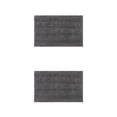 thumbnail image 3 of Toystoory Alfombra Textura suave Limpieza fácil Lavable a máquina Sin vertimiento Poliéster Chenille absorbente Gris profundo 2Conjunto, 3 of 6