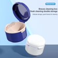 thumbnail image 2 of 2 pcs Denture Storage Box Denture Cleaner Container Denture Retainer Case Portable Double Layer Hollow Drain Braces Box, 2 of 5