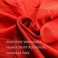 thumbnail image 2 of 120" Round Polyester Tablecloth Red- 1pc. for Home décor, Weddings, Party events, or Restaurants., 2 of 5
