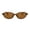Brown, variant on Retro Oval Sunglasses for Women Chic Cat Eye 90s Sunnies Y2K Trendy Narrow Shades Lightweight Frame UV Protection Designer Square Small Rectangle Sun Glasses