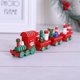 thumbnail image 2 of Feliz Navidad Adorno de tren de madera Decoración navideña para el hogar Regalo de Papá Noel Decoración de año nuevo-cl.-- brillar  Electrónica, 2 of 5