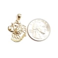 thumbnail image 2 of 14k yellow Gold crab cancer zodiac sign astrology Pendant charm fine jewelry 1.7g, 2 of 12