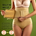 thumbnail image 2 of Fiaer Lifting Panties High Waisted Tummy Control Shapewear for Women Waist Trainer Body Shaper Underwear Khaki L, 2 of 8