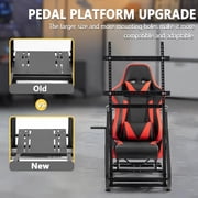 Marada Racing Simulator Cockpit with Monitor Stand, Gaming Chair for G923 G920 T500 Fanatec T3PA/Tgt