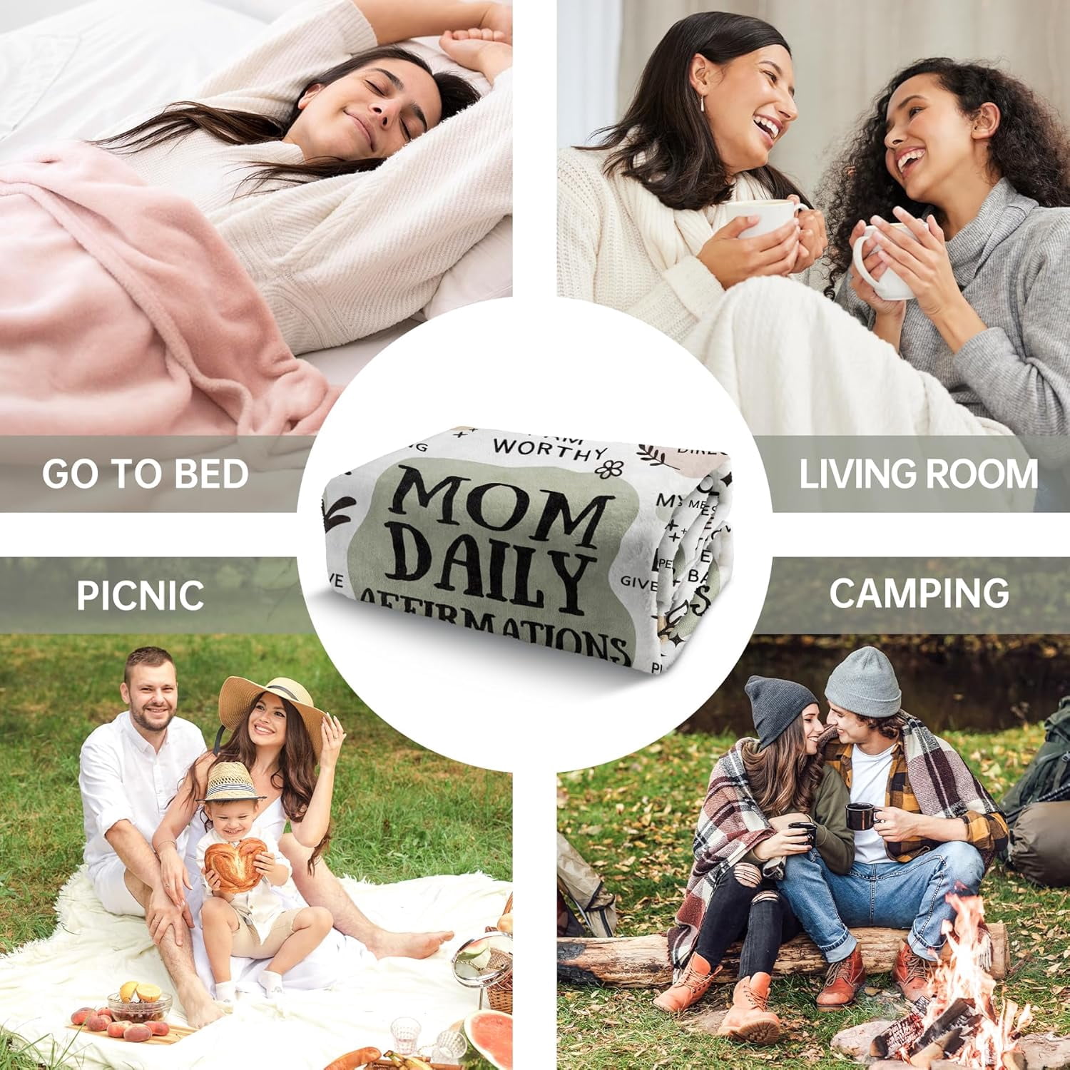 New Mom Gifts for Women Blanket, Postpartum Gender Reveal Mothers Day Birthday Gifts for Girl, Boy Mom