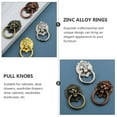 thumbnail image 2 of WHAMVOX 5 Pcs Knobs Lion Head Handle Shoe Cabinet Handles 7.00X4.00X1.00CM Silver, 2 of 8