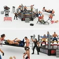 thumbnail image 2 of 1 Set Wrestling Playset Realistic DIY Mini Wrestling Action Figure Play Set for Kids, 2 of 8
