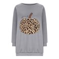 thumbnail image 4 of Liquidation à 50 % Chandail Surdimensionné pour Femmes 2023 Mode Décontractée Manches Longues Col Rond Imprimé Chandail pour Dames Hauts Blouse, 4 of 4