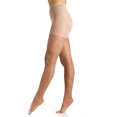 

Berkshire Relief Light Support Leg Control Top Graduated Compression 30 Denier Pantyhose - Reinforced Toe Stockings Natural Tan 8101
