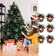 thumbnail image 1 of Bolsa de Tela Navideña a Cuadros Rojos de 6 Cm, Adornos Colgantes para Árbol de Navidad, Adornos Navideños de Espuma., 1 of 6