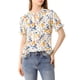 thumbnail image 5 of BLUSA CHIC PARA MUJER INSPIRADA, FLORES, CON VOLANTES, MANGA CORTA, CUELLO CON VOLANTES, BLUSAS CASUAL, TALLA 2XL, BLANCA Y AZUL, 5 of 7
