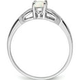 thumbnail image 2 of Sterling Silver Rhodium-Plated Created Opal Ring (Size 9) Made In China qbr20oct-9, 2 of 5