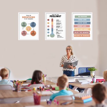 Aazon.co: Foedor Boho Rainbow Playroo Wall Decor Poster Hanger Frae