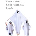thumbnail image 2 of Boy Girl Halloween Ghost Costume Kids Ghostly Costume Halloween Ghost Cosplay Outfits for Kids/Teen/Adult, 2 of 4