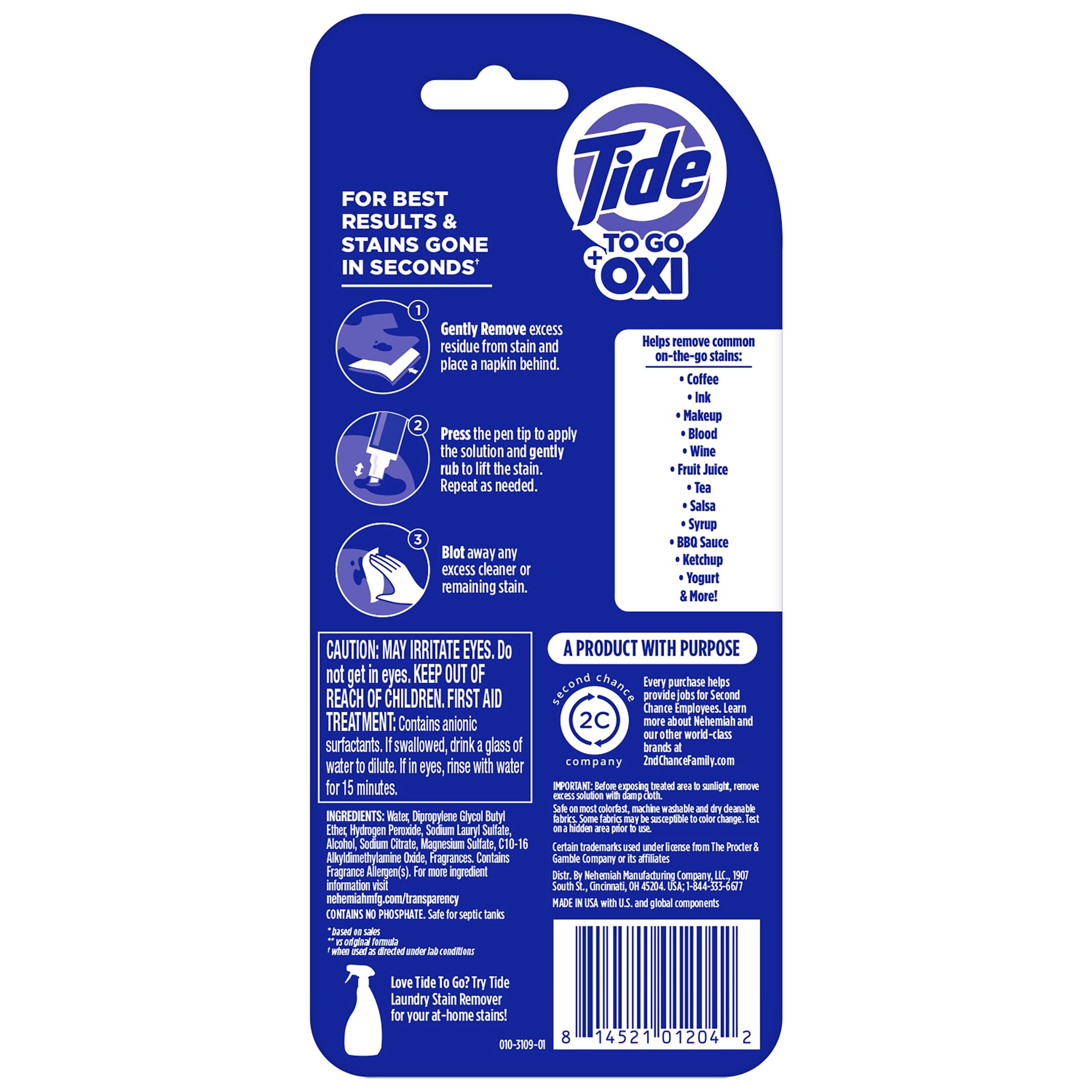 Tide To Go Instant Stain Remover Pen, Travel-Size, Italy Ubuy
