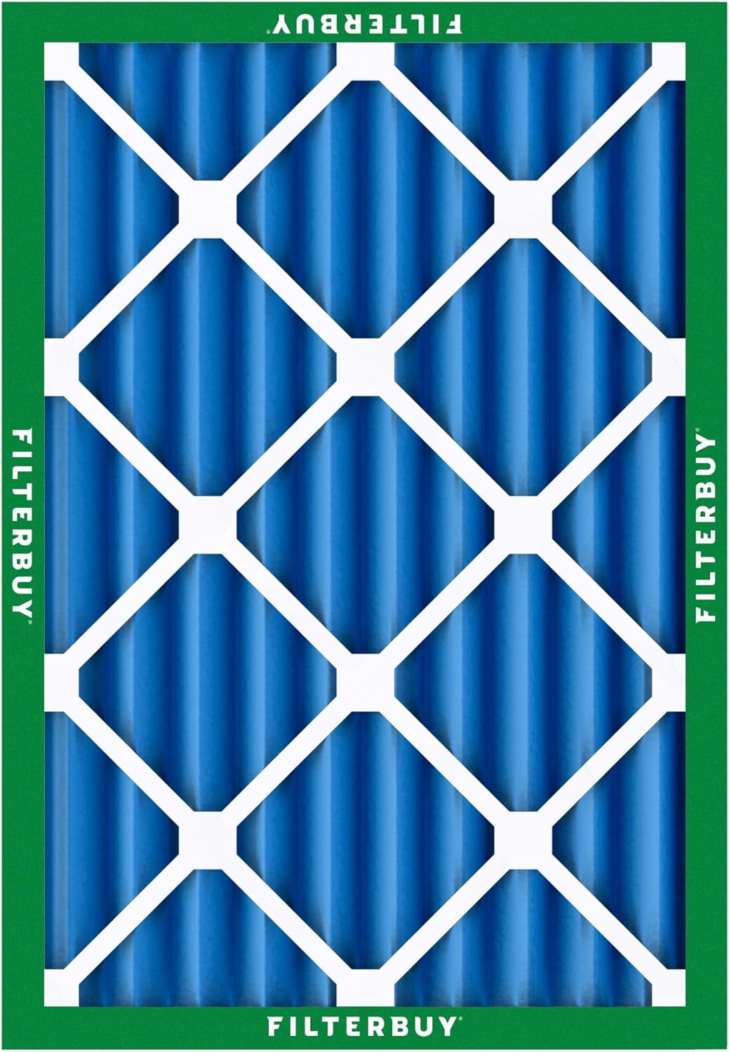 Filterbuy 20x25x4 Air Filter MERV 13 Smoke Defense, Pleated HVAC AC Furnace Filter Replacement, 2-Pack