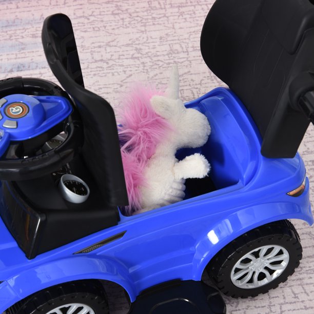 VEVOR Ride On Car Boys Girls Push Along Toy Stroller for Toddler 1-3 Years White