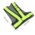 thumbnail image 2 of MLINS High Visibility Safety Vest Adjustable Reflective Vest for Traffic Workers and Outdoor Use Black Size Fits All, 2 of 8
