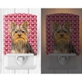 thumbnail image 2 of Caroline's Treasures KJ1191CNL Hearts Love and Valentine's Day Yorkie / Yorkshire Terrier Ceramic Night Light, 6x4x3",, 2 of 2