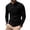 Black#001, variant on UDAUDU Men's Henley Shirts Long Sleeve Casual Basic Waffle Fall Winter Pullover Lightweight T-Shirt with Pocket Khaki S
