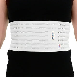 BraceAbility Rib Injury Binder Belt - Universal Broken Rib Brace for Women,  Fractured, Cracked Ribs, Rib Cage Compression Wrap for Bruised Ribs