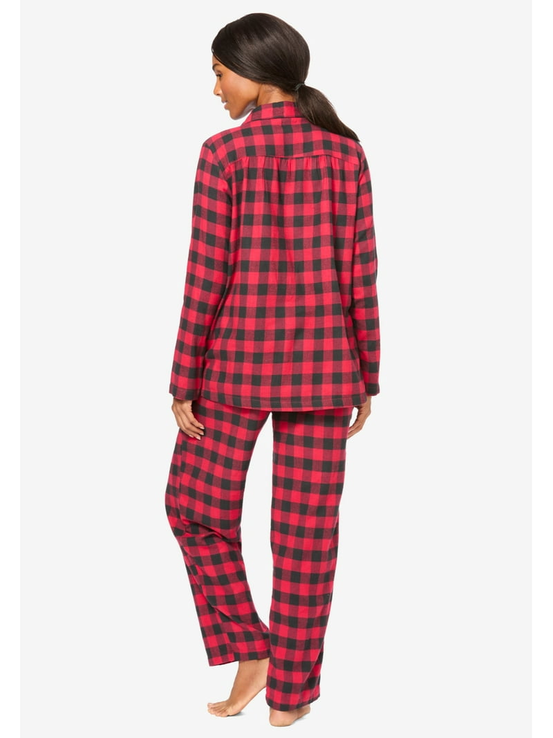 Dreams Plus Size Classic Flannel Pajama Set