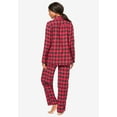 thumbnail image 2 of Dreams & Co. Plus Size Petite Classic Flannel Pajama Set, 2 of 6