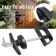 thumbnail image 5 of Anxingo Shed Door Latch T-Handle Lock Kit,T-Handle lock with black connecting rod for Shed doors, Playhouse door, Chicken Coops door, Barn door, 5 of 7