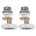 thumbnail image 1 of KAKOWELY Pièces de Porte Coulissante de Douche 2 Pcs Rouleaux de Porte de Douche Roues de Porte en Verre de Salle de Bain Pièce de Rechange Rouleau de Porte Coulissante Lisse Installation Facile, 1 of 4