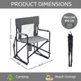 thumbnail image 3 of Blazezo Portable Folding Rocking Camping Chair, Outdoor Rocker with Drink Holder, Heavy Duty 400 lb Capacity, Breathable Mesh, for Lawn Patio, 3 of 8
