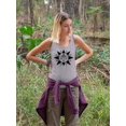 thumbnail image 2 of Sun Symbol Tattoo Style. Tank Women -Image by Shutterstock, Female Large, 2 of 4