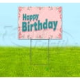 thumbnail image 1 of Happy Birthday (18" x 24") Yard Sign, Includes Metal Step Stake, 1 of 6