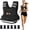 Black-04-10 LB, variant on TB3C 4-10 lb Adjustable Weighted Vest, Womens Weight Vest for Running, Walking, Black