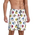 thumbnail image 2 of Gaeub French Bulldog With Coffee Cup Printed Men's Short Pajama Pants, Lightweight Lounge & Sleep Bottoms Keep You Cool - XX-Large, 2 of 9